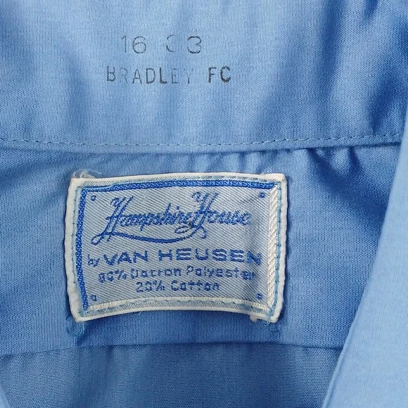 Hampshire House Van Heusen 16 33 Mens Shirt French Cuff True Vintage 22x27 60's - Picture 6 of 15
